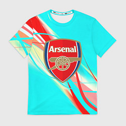 Футболка мужская Arsenal stripes, цвет: 3D-принт