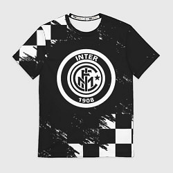 Футболка мужская Inter клетка краски, цвет: 3D-принт