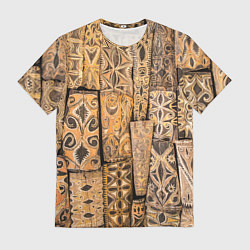 Футболка мужская Узоры Африки, цвет: 3D-принт