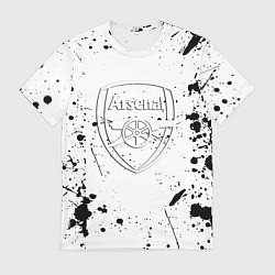 Футболка мужская Arsenal брызги красок, цвет: 3D-принт