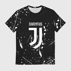 Футболка мужская Juventus брызги красок текстура, цвет: 3D-принт