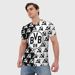 Футболка мужская Borussia паттерн ссср, цвет: 3D-принт — фото 2