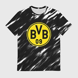 Футболка мужская Borussia штрихи красок текстура, цвет: 3D-принт