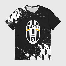 Футболка мужская Ювентус пипл краски, цвет: 3D-принт