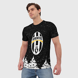Футболка мужская Ювентус новый год, цвет: 3D-принт — фото 2