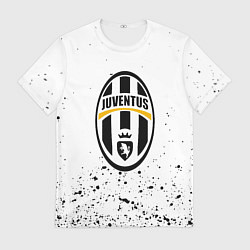 Футболка мужская Juventus краски текстура всплеск, цвет: 3D-принт