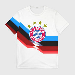 Футболка мужская Бавария Мюнхен геометрия спорт, цвет: 3D-принт
