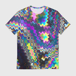 Мужская футболка Абстракция переливы