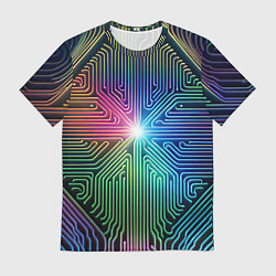 Мужская футболка Линейная графика