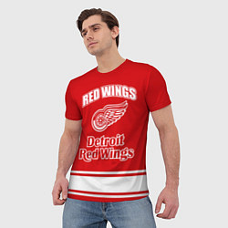 Футболка мужская Detroit red wings, цвет: 3D-принт — фото 2