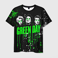 Футболка мужская Green Day: Acid Colour цвета 3D-принт — фото 1