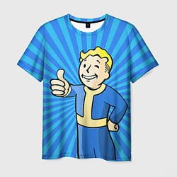 Футболка мужская Fallout Blue, цвет: 3D-принт