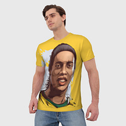 Футболка мужская Ronaldinho Art, цвет: 3D-принт — фото 2