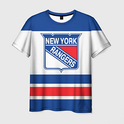 Футболка мужская New York Rangers, цвет: 3D-принт