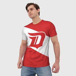 Футболка мужская Detroit Red Wings D, цвет: 3D-принт — фото 2