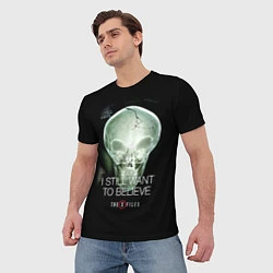 Футболка мужская X-files: Alien skull, цвет: 3D-принт — фото 2