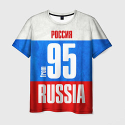 Футболка мужская Russia: from 95, цвет: 3D-принт