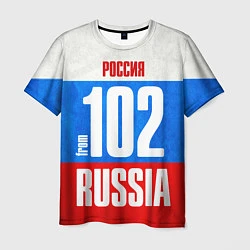 Футболка мужская Russia: from 102, цвет: 3D-принт