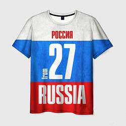 Футболка мужская Russia: from 27, цвет: 3D-принт