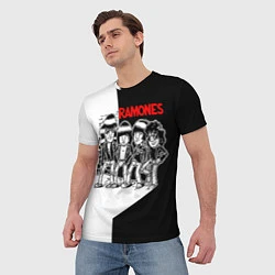 Футболка мужская Ramones Boys, цвет: 3D-принт — фото 2