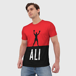 Футболка мужская Ali Boxing, цвет: 3D-принт — фото 2