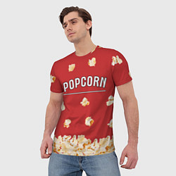 Футболка мужская Popcorn, цвет: 3D-принт — фото 2