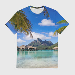 Футболка мужская Бора-Бора, цвет: 3D-принт