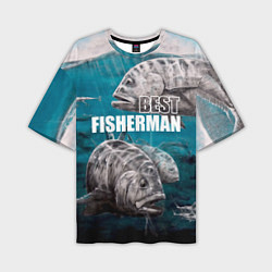 Мужская футболка оверсайз Best fisherman