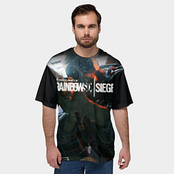 Футболка оверсайз мужская Rainbow six | Siege, цвет: 3D-принт — фото 2