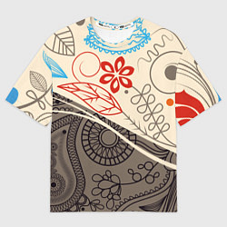 Футболка оверсайз мужская Прованс, цвет: 3D-принт