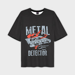Мужская футболка оверсайз Metal Detector