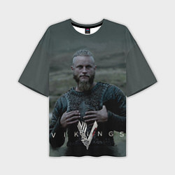 Мужская футболка оверсайз Vikings: Ragnarr Lodbrok