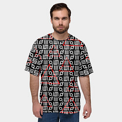 Футболка оверсайз мужская 30 STM: Symbol Pattern, цвет: 3D-принт — фото 2