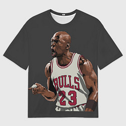 Футболка оверсайз мужская Bulls 23: Jordan, цвет: 3D-принт