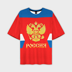 Футболка оверсайз мужская Сборная РФ: #91 TARASENKO, цвет: 3D-принт