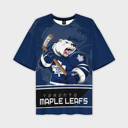 Футболка оверсайз мужская Toronto Maple Leafs, цвет: 3D-принт