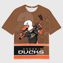 Мужская футболка оверсайз Anaheim Ducks