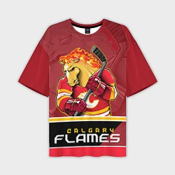 Мужская футболка оверсайз Calgary Flames