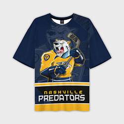 Мужская футболка оверсайз Nashville Predators