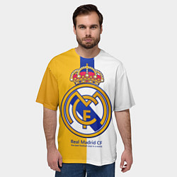 Футболка оверсайз мужская Real Madrid CF, цвет: 3D-принт — фото 2