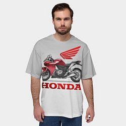 Футболка оверсайз мужская Honda 2, цвет: 3D-принт — фото 2