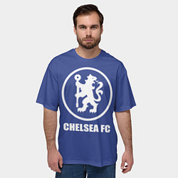 Футболка оверсайз мужская Chelsea FC, цвет: 3D-принт — фото 2