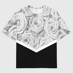 Футболка оверсайз мужская Розы, цвет: 3D-принт