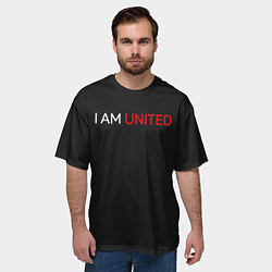 Футболка оверсайз мужская Manchester United team, цвет: 3D-принт — фото 2
