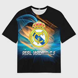Футболка оверсайз мужская Real Madrid, цвет: 3D-принт