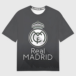 Футболка оверсайз мужская Real Madrid, цвет: 3D-принт