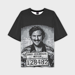 Мужская футболка оверсайз Pablo Escobar: Smile