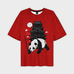 Футболка оверсайз мужская Panda Warrior, цвет: 3D-принт
