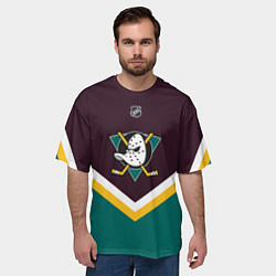 Футболка оверсайз мужская NHL: Anaheim Ducks, цвет: 3D-принт — фото 2