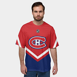 Футболка оверсайз мужская NHL: Montreal Canadiens, цвет: 3D-принт — фото 2